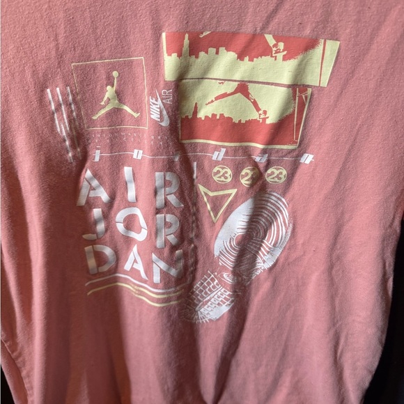 Aid Jordan Light Pink Short Sleeve Logo T-Shirt - Picture 2 of 4